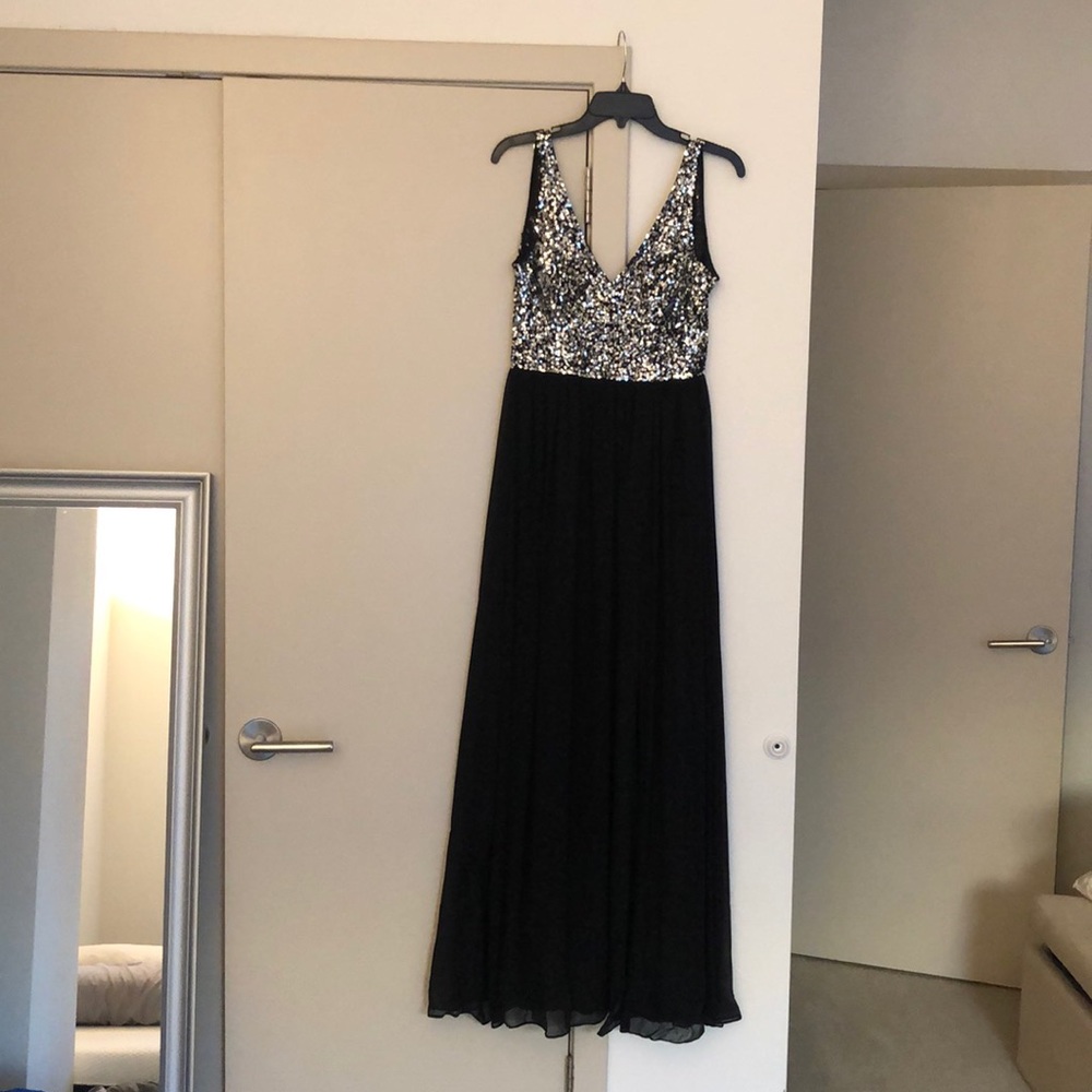 Floor Length Sequin Accent Gown - image 1